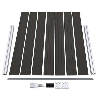 Fence Panel WPC 180x146 cm Black