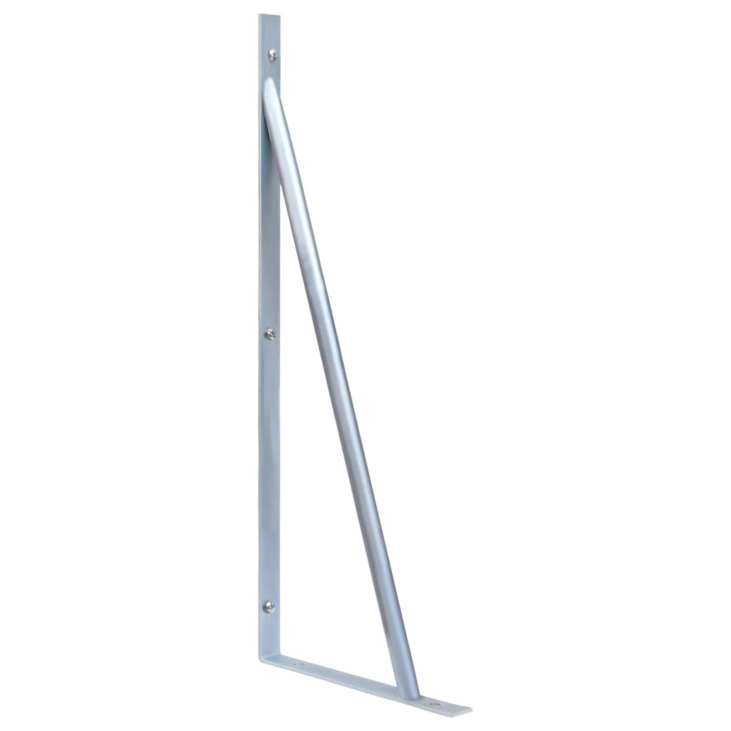 Support Brackets for Fence Post 3 pcs Galvanised Steel