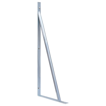 Support Brackets for Fence Post 3 pcs Galvanised Steel