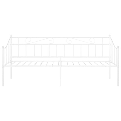 Sofa Bed Frame without Mattress White Metal 90x200 cm