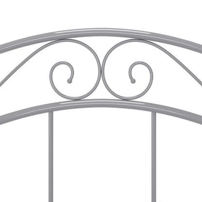 Bed Frame without Mattress Grey Metal 90x200 cm