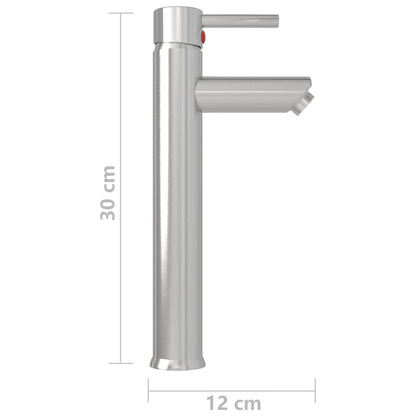 Bathroom Mixer Tap Silver 12x30 cm