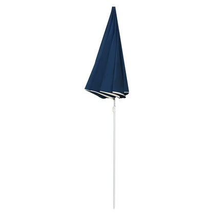 Garden Parasol  with Steel Pole Blue 180 cm