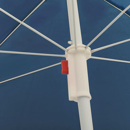 Garden Parasol  with Steel Pole Blue 180 cm
