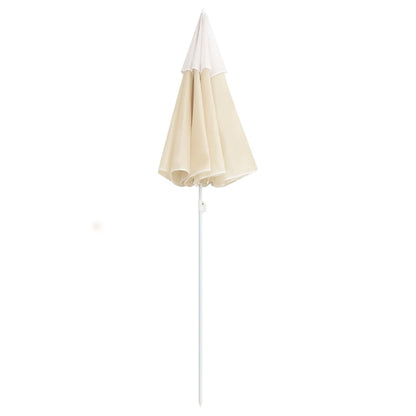 Garden Parasol  with Steel Pole Sand 180 cm