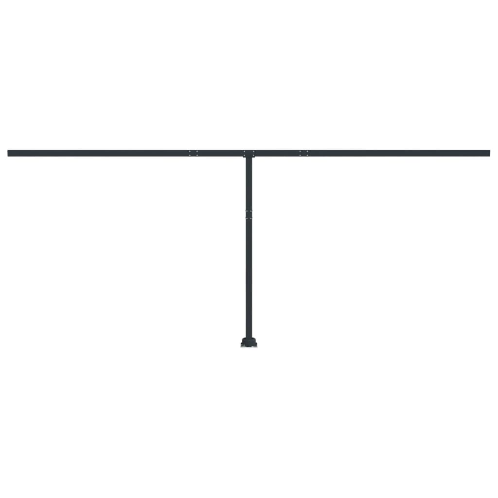 Awning Post Set Anthracite 600x245 cm Iron