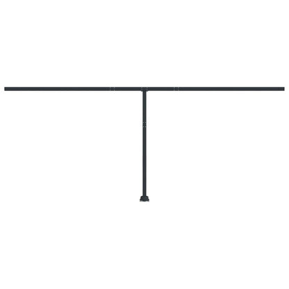 Awning Post Set Anthracite 600x245 cm Iron