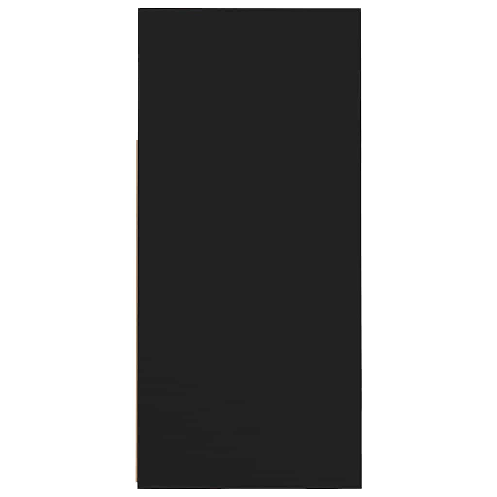 Sideboard with LED Lights Black 80x35x75 cm