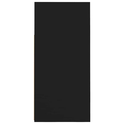 Sideboard with LED Lights Black 80x35x75 cm