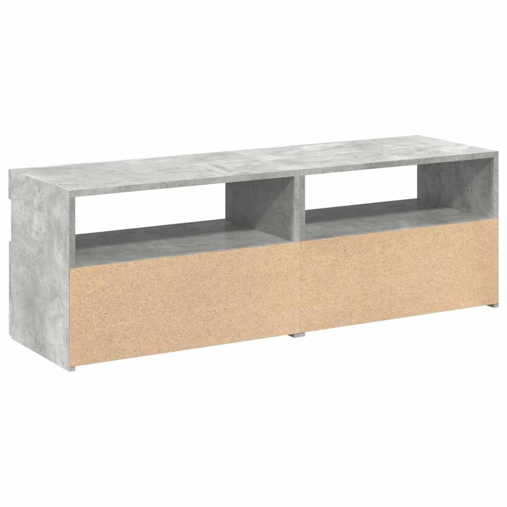 TV Cabinets with LED Lights 2 pcs Concrete Grey 60x35x40 cm