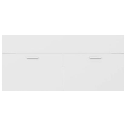 Sink Cabinet White 100x38.5x46 cm Engineered Wood