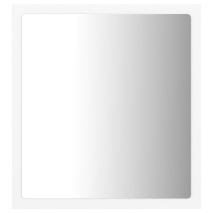 LED Bathroom Mirror White 40x8.5x37 cm Acrylic