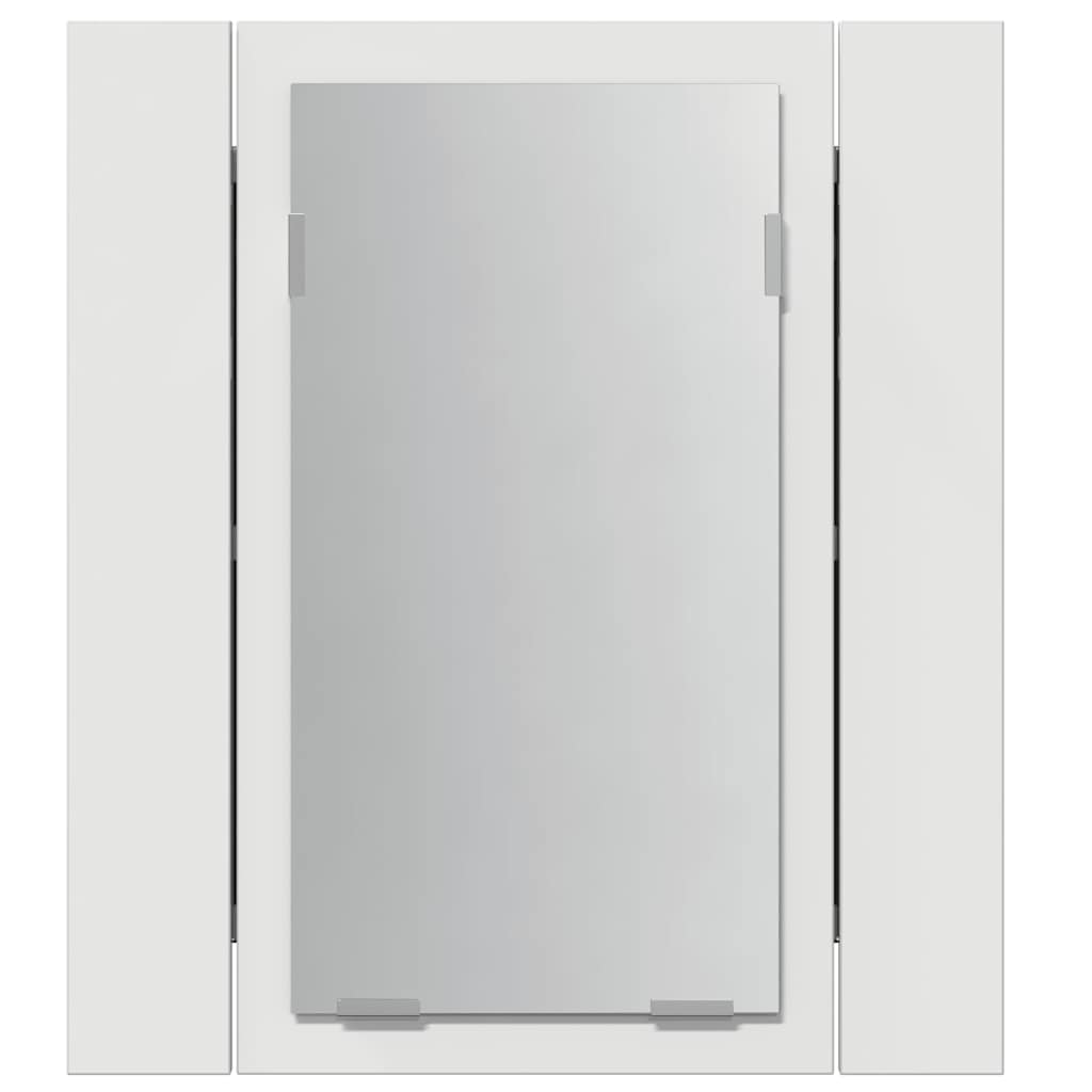 LED Bathroom Mirror Cabinet White 40x12x45 cm Acrylic