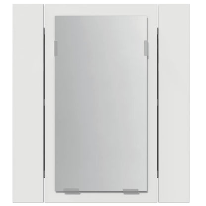 LED Bathroom Mirror Cabinet White 40x12x45 cm Acrylic