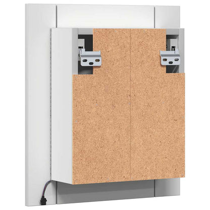 LED Bathroom Mirror Cabinet White 40x12x45 cm Acrylic