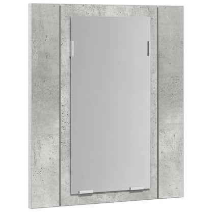 LED Bathroom Mirror Cabinet Concrete Grey 40x12x45 cm Acrylic
