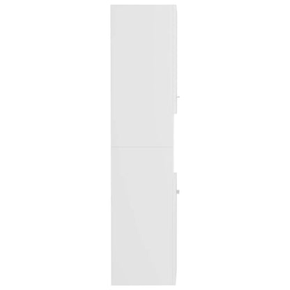 Bathroom Cabinet White 30x30x130 cm Engineered Wood