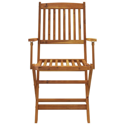 7 Piece Folding Garden Dining Set Solid Acacia Wood