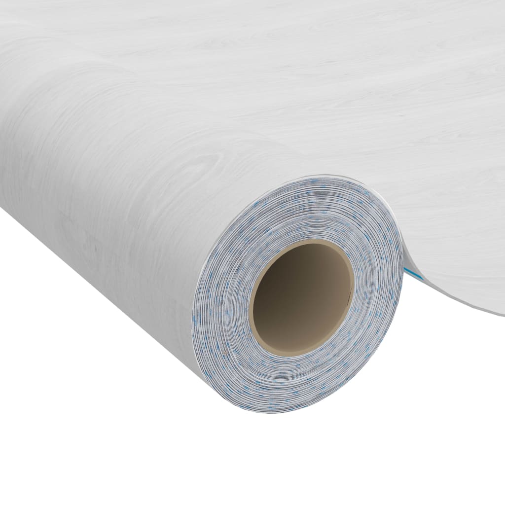 Self-adhesive Furniture Films 2 pcs White Wood 500x90 cm PVC