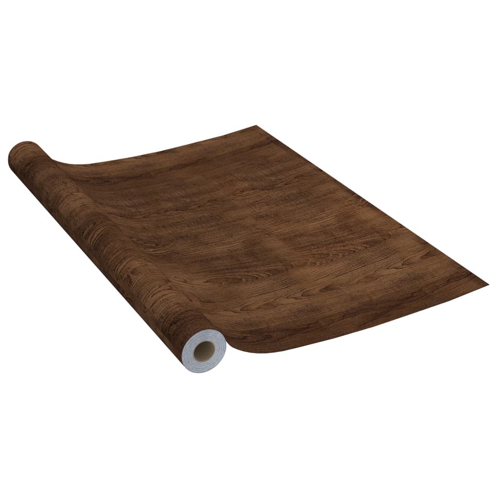 Self-adhesive Furniture Films 2 pcs Dark Oak  500x90 cm PVC