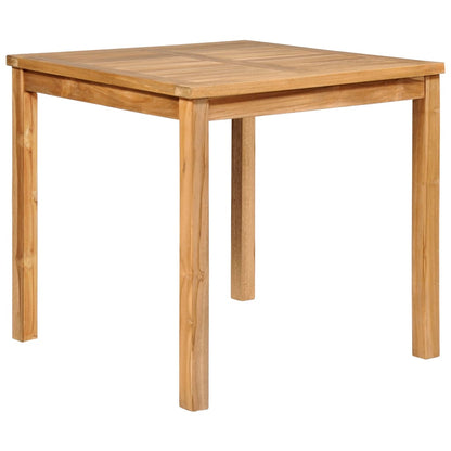 5 Piece Garden Dining Set 80x80 cm Solid Teak Wood
