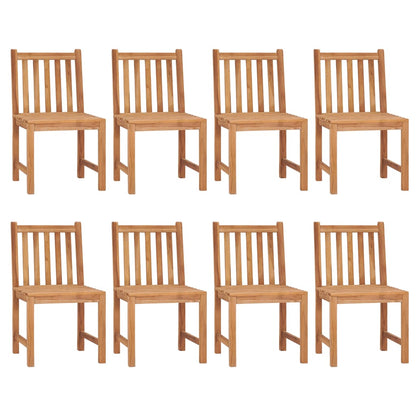9 Piece Garden Dining Set 180x90 cm Solid Teak Wood