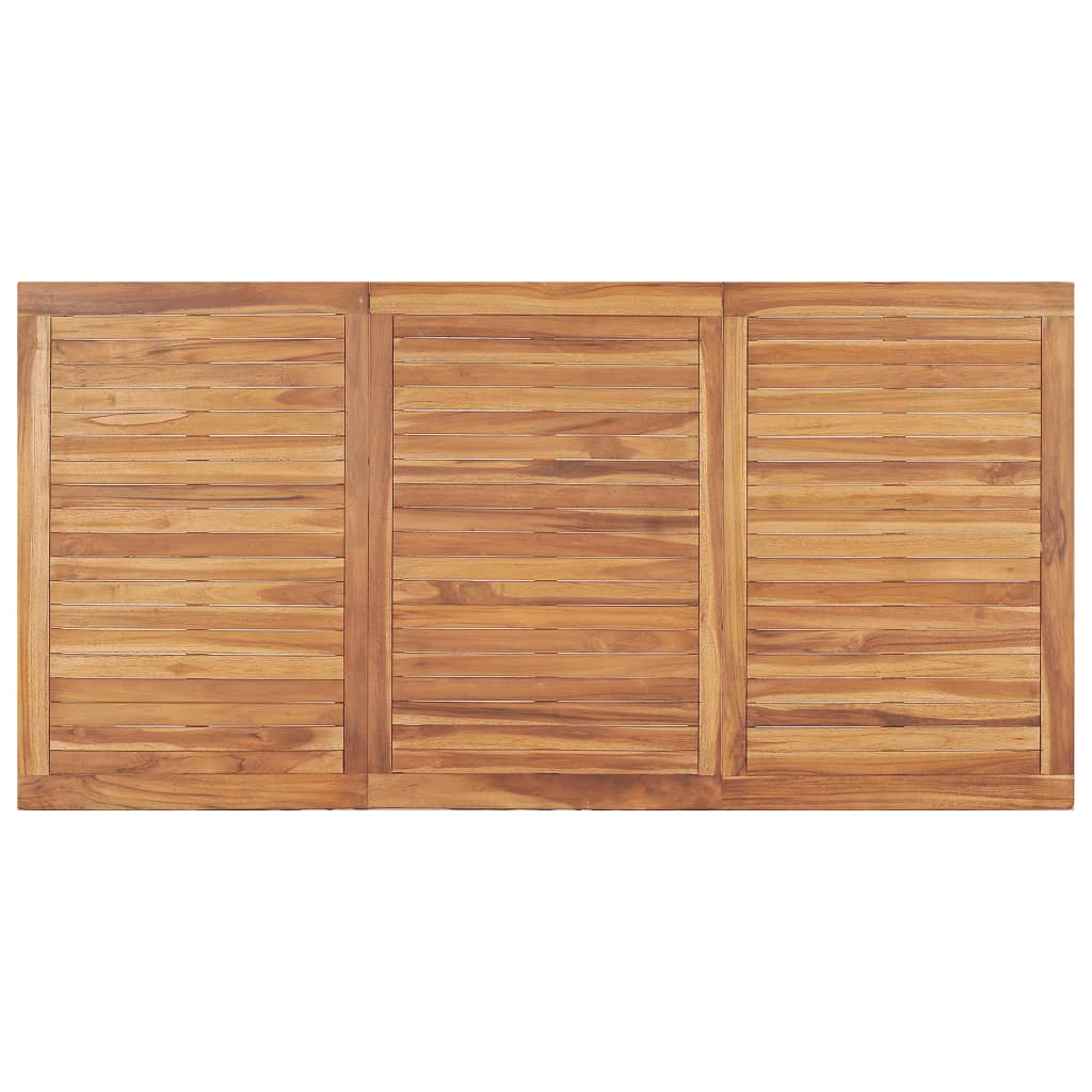 9 Piece Garden Dining Set 180x90 cm Solid Teak Wood