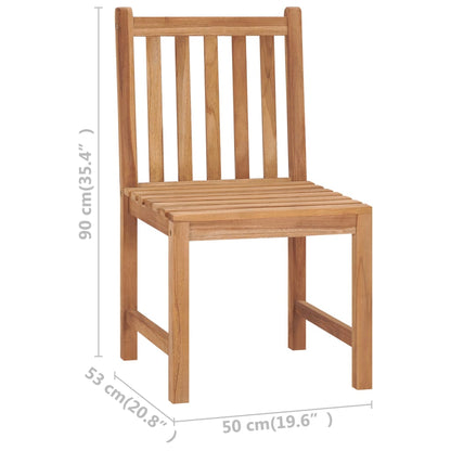 9 Piece Garden Dining Set 180x90 cm Solid Teak Wood