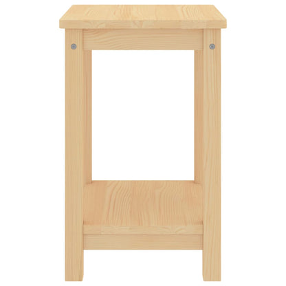 Bedside Cabinet Light Wood 35x30x47 cm Solid Pinewood