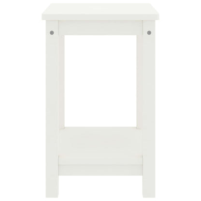 Bedside Cabinet White 35x30x47 cm Solid Pinewood
