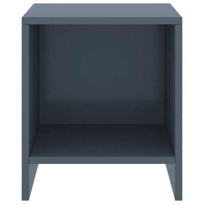 Bedside Cabinets 2 pcs Light Grey 35x30x40 cm Solid Pinewood