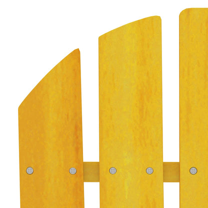 Garden Adirondack Chair Solid Fir Wood Yellow