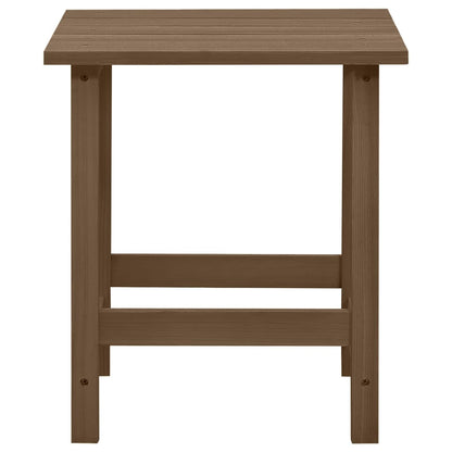 Garden Adirondack Chair with Table Solid Fir Wood Brown