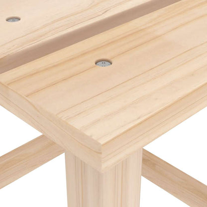 Garden Adirondack Chair with Table Solid Fir Wood