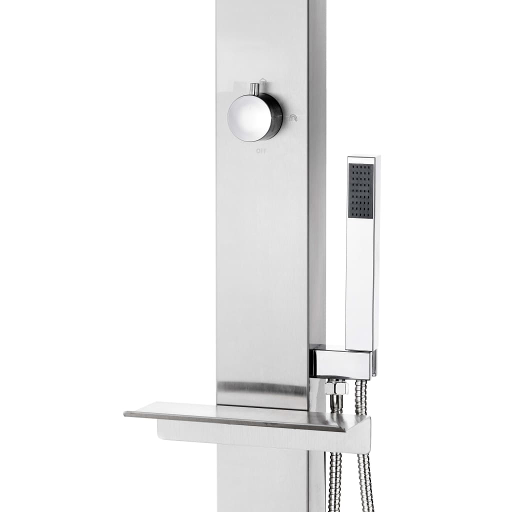 Garden Shower 220 cm Stainless Steel
