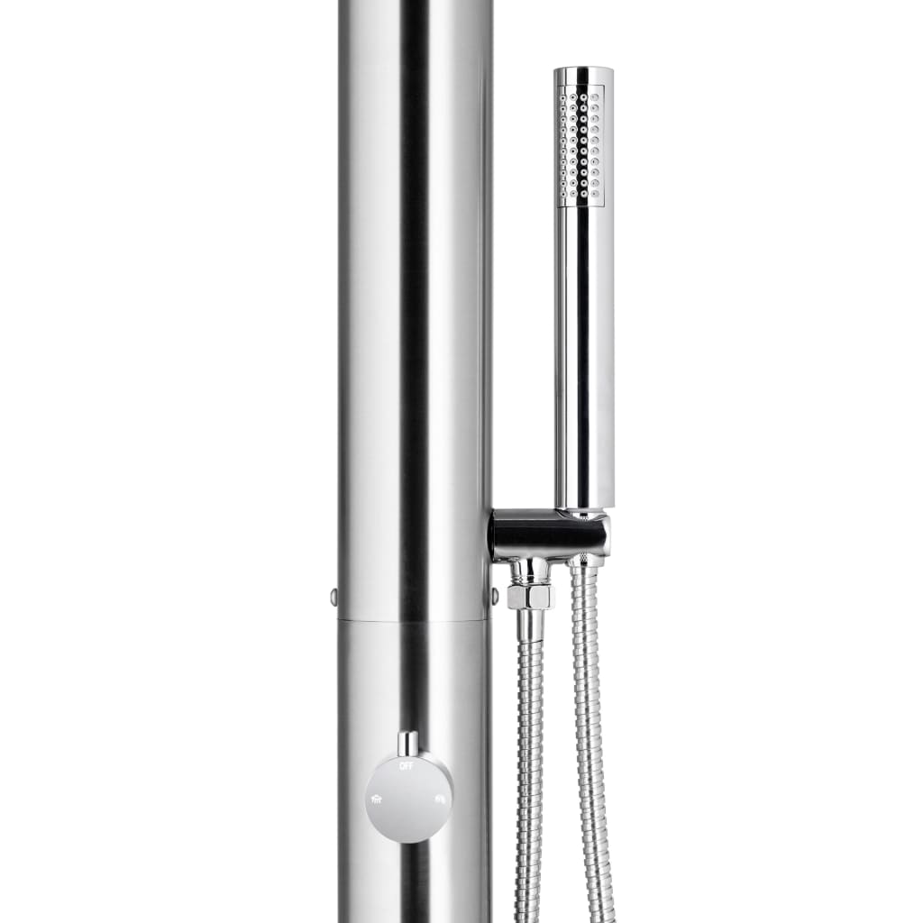 Garden Shower 225 cm Stainless Steel