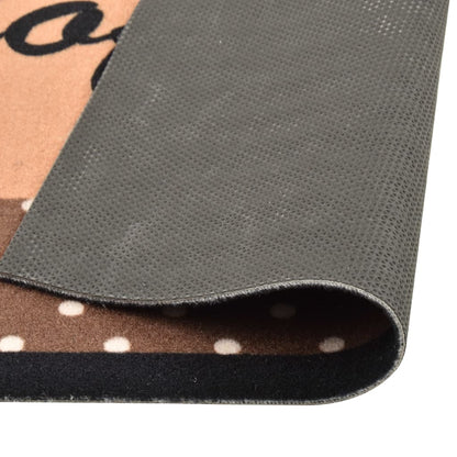 Kitchen Carpet Washable Coffee brown 60x180 cm