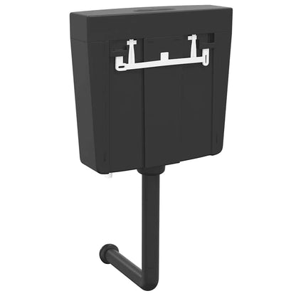 Toilet Cistern with Bottom Water Inlet 3/6 L Black