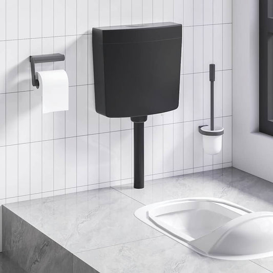 Toilet Cistern with Bottom Water Inlet 3/6 L Black