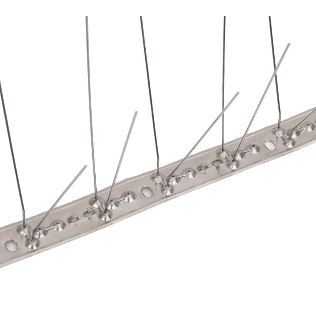 4-row Stainless Steel Bird & Pigeon Spikes Set of 20 10 m