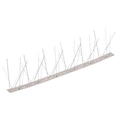 5-row Stainless Steel Bird & Pigeon Spikes Set of 10 5 m