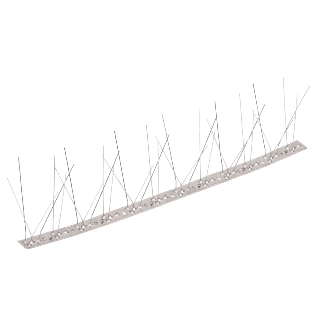 5-row Stainless Steel Bird & Pigeon Spikes Set of 20 10 m