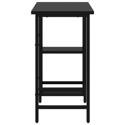 Computer Desk Black 80x40x72 cm MDF and Metal