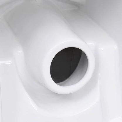 WC Ceramic Toilet Bathroom Round Toilet Bottom Water Flow White