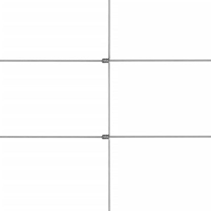 Garden Fence Galvanised Steel 50x1.5 m Silver