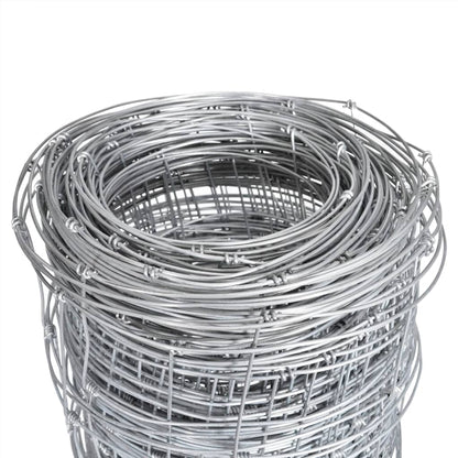 Garden Fence Galvanised Steel 50x1.6 m Silver