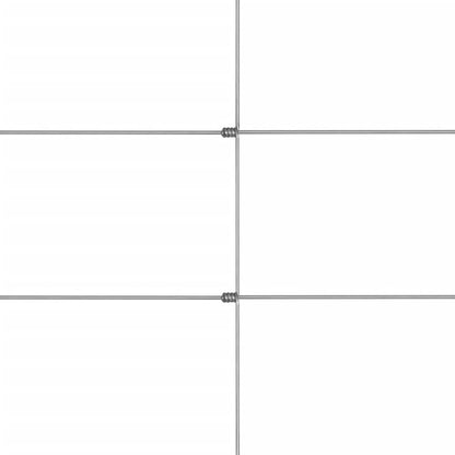 Garden Fence Galvanised Steel 50x1.6 m Silver