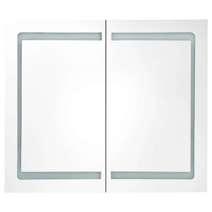 LED Bathroom Mirror Cabinet 80x12.2x68 cm