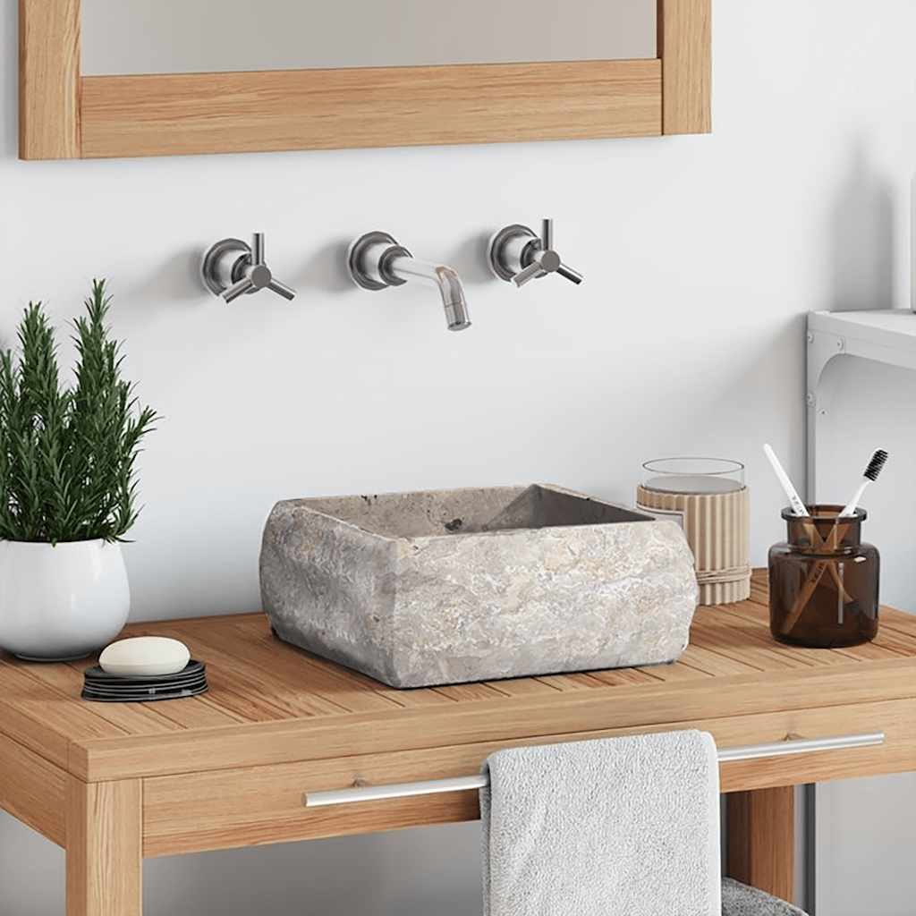 Sink Grey 30x30x13 cm Marble