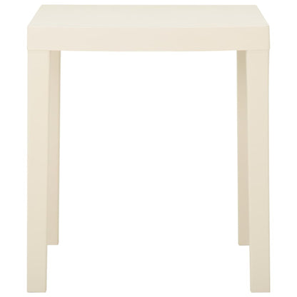 Garden Table White 79x65x72 cm Plastic